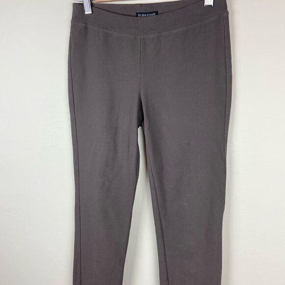 Eileen Fisher Viscose Skinny Ankle Stretch Pant - Brown - Picture 2 of 7